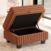 Belffin Corduroy Fabric Ottoman with Storage Ottoman for Modular Sectional Couch - 4 of 4
