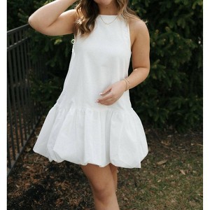 Women's Mini Bubble Hem Dress - MABLE - 1 of 4