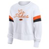 NCAA Oklahoma State Cowboys Women's White Terry Crew Neck Sweatshirt - 2 of 3