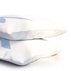 Deny Designs Standard April Lane Art Block Blue Monogram X Microfiber Printed Pillow Sham - 3 of 3