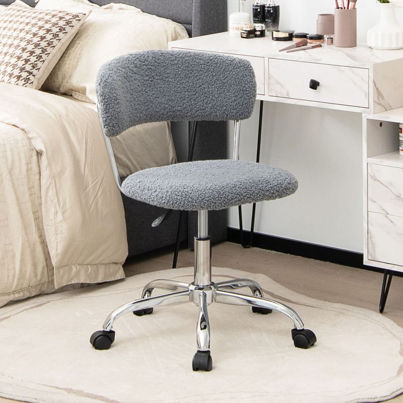 Tangkula Computer Desk Chair Adjustable Office Chair Swivel Vanity Chair, 2 of 9