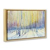 Stupell Industries Sunlit Winter Birch Trees Floating Frame Canvas Art - 2 of 4