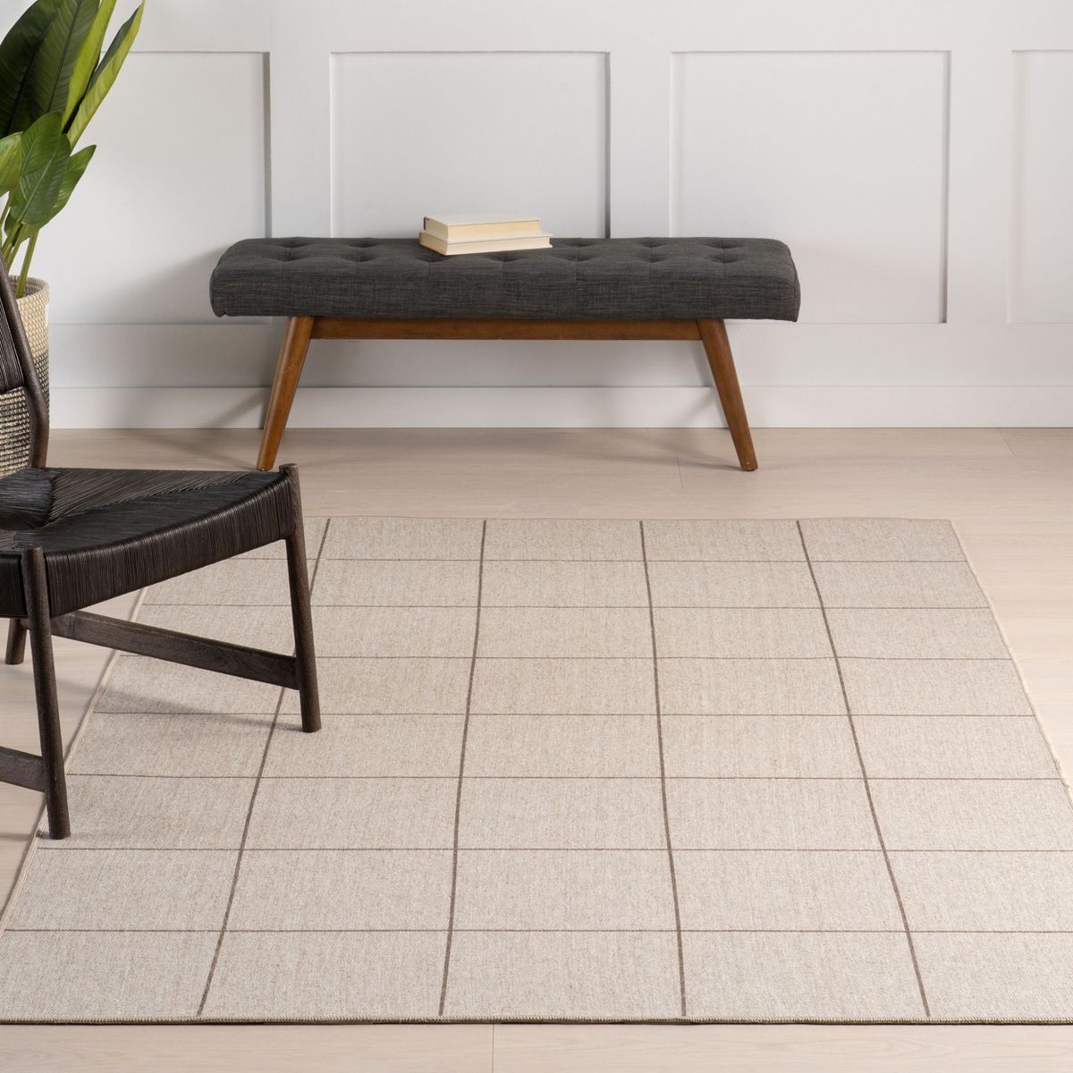 Nuloom Calandra Checkered Pet Friendly Machine Washable Area Rug - thumbnail 8