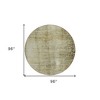 Taupe Beige And Chocolate Abstract Washable Indoor Outdoor Area Rug - 3 of 4