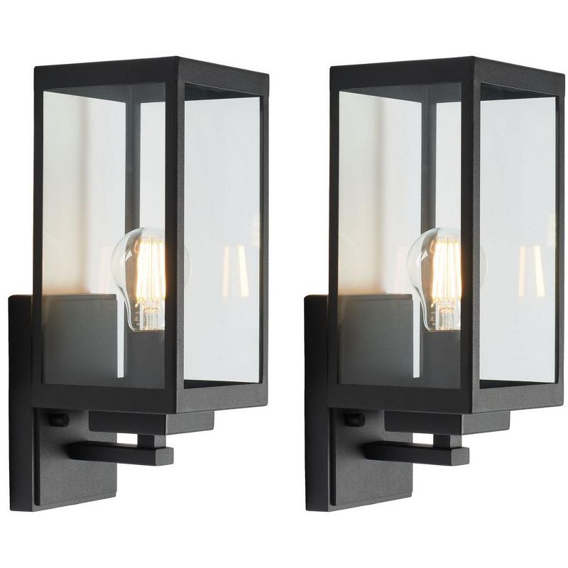 Rinnah Outdoor Wall Sconce Lights (Set of 2) - Bronze - Safavieh., 2 of 7