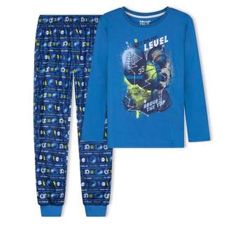 Sleep On It Boys My Level Brushed Jersey 2-Piece Pajama Sleep Set