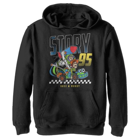 Boy's Toy Story Buzz & Woody Rocket Car Pull Over Hoodie - Black - Large :  Target