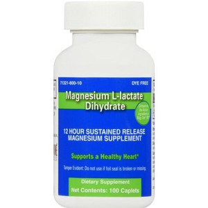 Brandywine Magnesium L-lactate Dihydrate 84mg Caplet, 100 Ct - 1 of 3