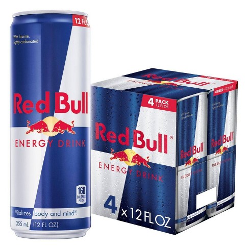 lektie Forretningsmand Nedsænkning Red Bull Energy Drink - 4pk/12 Fl Oz Cans : Target