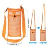 Unique Bargains Mesh Portable Adjustable Strap Water Bottle Bag for Sports - 2 of 4