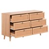 ORRD Rattan 6 Drawer Double Dresser for Bedroom, Chest of Dressers, Modern Dresser Drawer Chest - 3 of 4