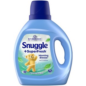 Snuggle + Super Fresh Morning Breeze Liquid Fabric Softener - 66 fl oz - 1 of 4