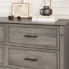 homfan Farmhouse 6-Drawer Dresser w/ Metal Handles - Rustic Wood Storage Dresser for Bedroom, Living Room - 3 of 4