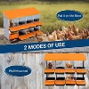 TackView Chicken Nesting Boxes for Laying Eggs, Metal Egg Laying Boxes with Bracket Legs, with Collecting Eggs Trays - 3 of 4