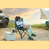 PAGED High Back Heavy Duty Lawn Chair Portable Folding Camping Chairs with Cup Holder for Camping, BBQ, Party, Picnics, Fishing - 3 of 4