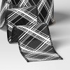 45' Christmas Fabric Ribbon Black White Plaid - Wondershop™ - 3 of 3