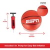 ESPN 5” Mini Basketballs for Family Games – Set of 4 Includes Pump – Multi-Color (ES-BK04.EXV24) - 4 of 4