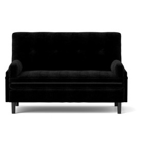 TiramisuBest Grey 2-Seater Sofa Sleeper with Recline Function, Modern Fabric Loveseat Convertible Couch Bed, Sofa for Living & Apartment - 1 of 4
