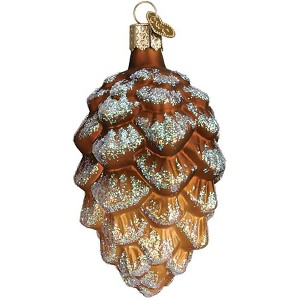 Old World Christmas Blown Glass Ornament for Christmas Tree, Woodland Cone - 1 of 3