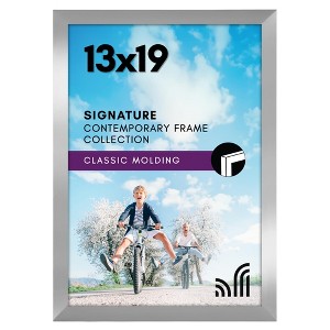 Americanflat 13x19 Picture Frame in Silver - Composite Wood with Shatter Resistant Glass - 1 of 4