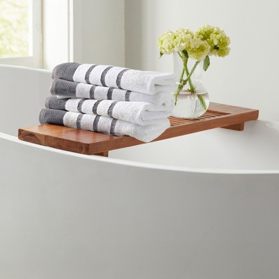 Luxurious Dark Grey and Light Grey Turkish Cotton 6-Piece Towel Set