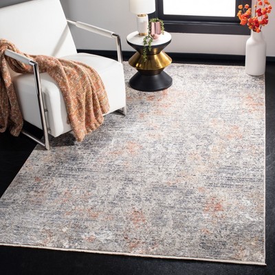 Gray Hand-Knotted Wool and Viscose Area Rug