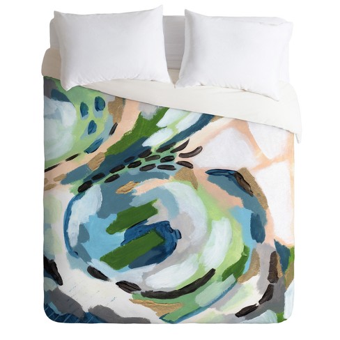 Green Laura Fedorowicz Greenery Duvet Cover - Deny Designs - image 1 of 4