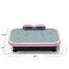 TopComfy Vibration Plate with Handle Whole Body Exercise Fitness for Fat Burning Weight Loss Men Women Home Gym Workouts, Pink, 24.5"*16"*8" - 3 of 4
