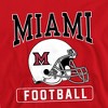 Men's Miami University Football Helmet Miami Redhawks Crewneck Sweatshirt - 2 of 4