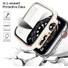 Worryfree Gadgets Bumper Case with Screen Protector for Apple Watch 38mm, White/Silver - 3 of 4