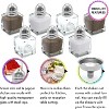 Small Salt and Pepper Shakers, Pack of 24 Bulk Salt and Pepper Shakers with Funnel Tool, Clear Glass Mini Salt and Pepper Shakers Set, 0.5 oz - 3 of 4