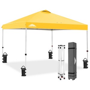 EAGLE PEAK 10x10 Pop Up Canopy Instant Tent w/ 4 Weight Bags - 1 of 4