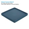 Unique Bargains Indoor Ceramic Square Plant Pot Saucers Tray 2 Pcs - 3 of 4