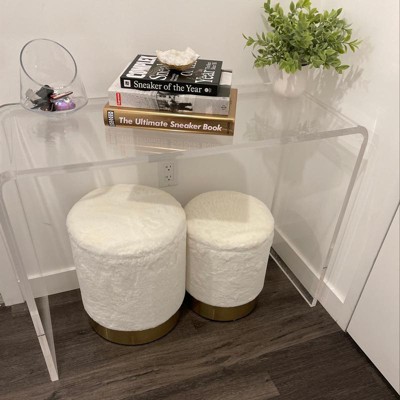 Dropship [Video] Round Ottoman Set With Storage, 2 In 1