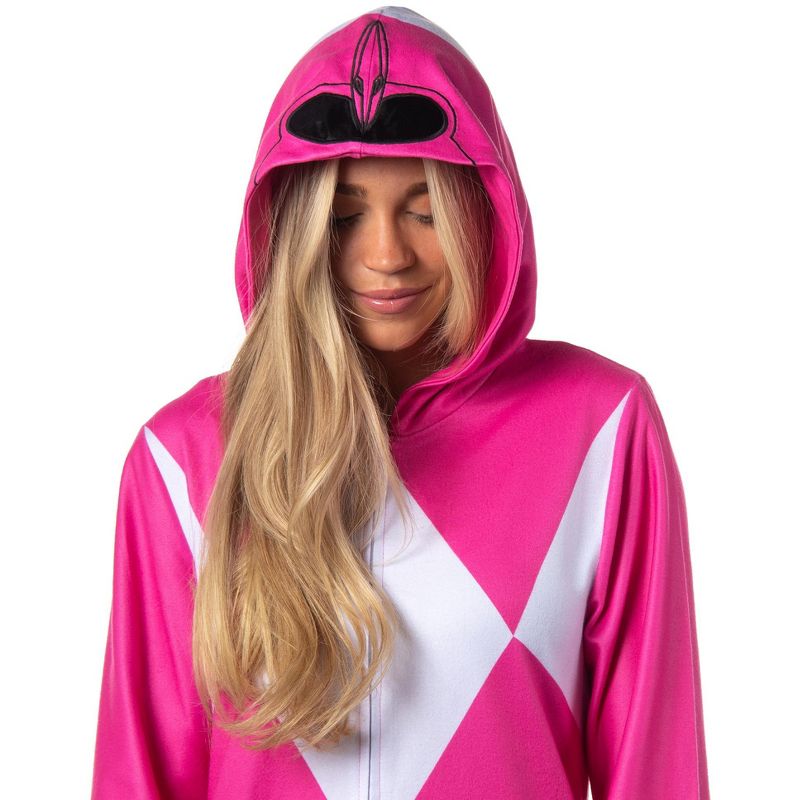 Power Rangers Costume Union Suit One Piece Pajama Outfit For Men And Women Multicolored, 2 of 7