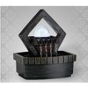 NAYSAYE Fountain Polyresin Well Design with Cascading Water for Meditation Room Garden Indoor, Brown, 7"*9.5"*5" - 4 of 4