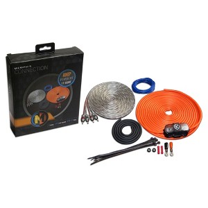 Memphis Audio 8GKIT 8-Gauge Amp Install Kit -AFS Fuse Holder With 60A Fuse, And A Pair Of ETP-17 17-Foot RCAs - 1 of 1