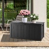 BI&SEA 180 Gallon Waterproof Deck Box-064,Lockable Resin Storage Box for Patio Furniture Cushions Garden Tools and Outdoor Delivery Storage - 2 of 4
