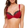 Adore Me Women's Clairabelle Demi Bra 30dd / Jester Red. : Target