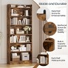 Yaheetech Modern 7-layer Wooden Open Shelf Bookshelf for Office, Living Room - 4 of 4