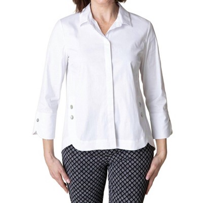 Women's Perfect Travel Curved Hem Shirt - habitat
