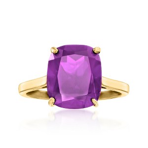 Ross-Simons 5.50 Carat Amethyst Ring in 18kt Gold Over Sterling - 1 of 4