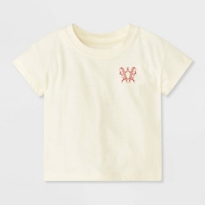 Baby Boys' Suns Out Buns Out Graphic T-Shirt - Cat & Jack™ Cream - 1 of 3
