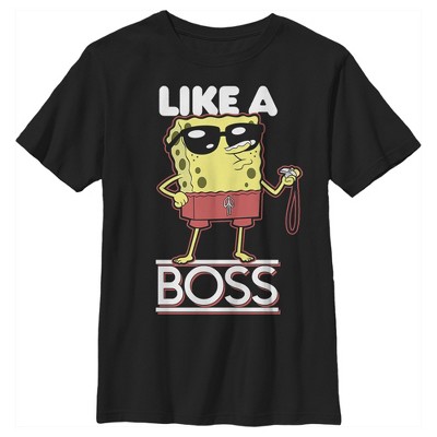 Boy s Spongebob Squarepants Like A Boss T shirt Target