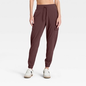 Women's Active Light Mid-Rise Cargo Jogger Pants - All In Motion™ - 1 of 4