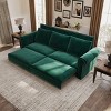 KWPZQEB 3-in-1Convertible Sleeper Sofa Bed, 93" King Pull Out Sofa Bed with Nailhead Trim & Rolled Arm, Luxurious Sofa Bed for Living Room, Bedroom - 2 of 4