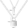 2Pcs Couple Necklace Set - Pinky Promise Pendant, Pull Hook Hands Design for Anniversary/Gift (Includes Velvet Pouch) - 2 of 4
