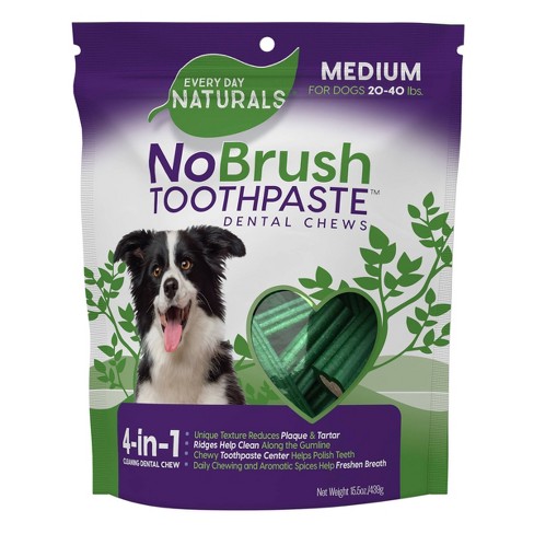 Every Day Naturals Toothpaste Dental Chews Dog Treat Medium