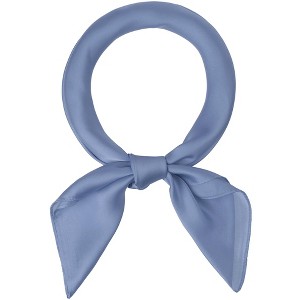 Allegra K Women's Plain Solid Color Square Neck Scarves Neckerchief - 1 of 4