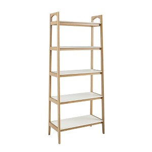 Vynxaria Mid-Century 5-Tier Utility Storage Shelves, 31" x 16" x 73" Bookcase Display Unit - 1 of 4